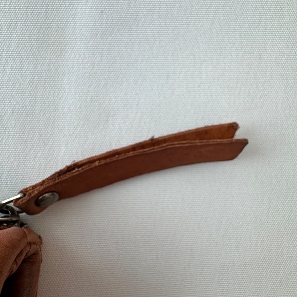 Vilenca Holland Cognac Brown Woven Leather Wallet - Super Soft! - Picture 6 of 11